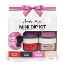 #2160221 Winter Holiday Collection 2022 " Totally Tinseled "  PERFECT DIP MINI KIT 4X 0.3oz. COLOURS